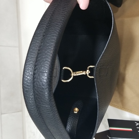 NWT! 🇮🇹 DV Diva’s bucket/Crossbody bag genuine leather - Picture 5 of 10